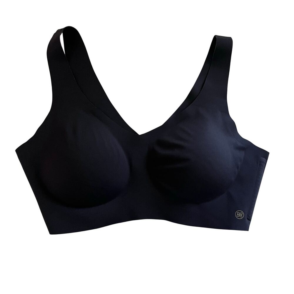 Honeylove V-Neck Wireless Lift Bra Black Size Large Shapewear Comfort Bra